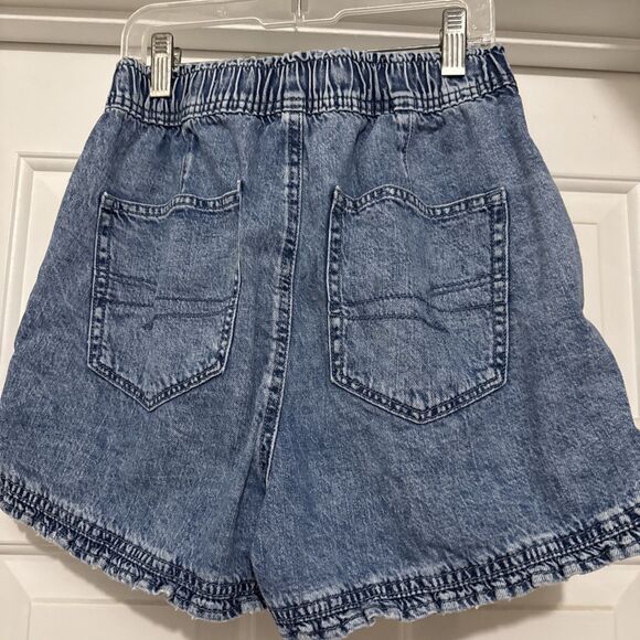 American Eagle Outfitters Women's Size 00 Denim Blue Mini Shorts - Picture 2 of 6